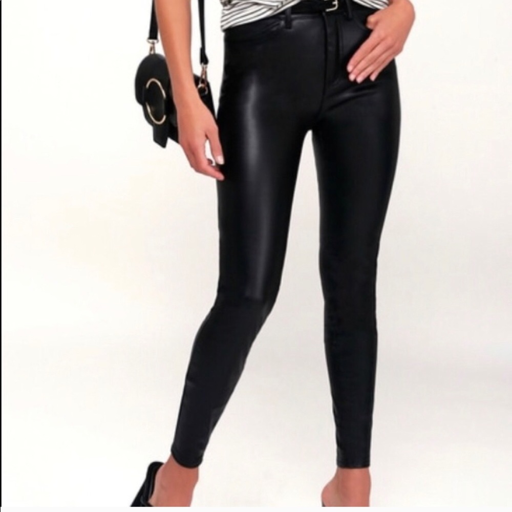 Free People Ultra High Vegan Leather Pants